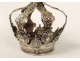 Couronne italienne statue Vierge argent massif antique cilver crown XVIIIè