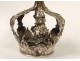 Italian Crown Virgin statue antique silver crown eighteenth cilver