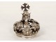 Italian crown silver statue Virgin Cross silver crown XVIII