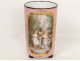 Children porcelain vase girls roll landscape flowers Napoleon III nineteenth