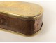 Dutch snuffbox copper brass Mary characters snuffbox XVIIè