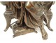 Bronze sculpture orientalist Henry Dumaige woman seat cushions XIX