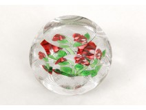 Paperweight sulfide crystal Saint Louis crystal paperweight twentieth flowers