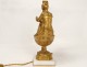 Gilt bronze lamp oil lamp Aladin woman ouvet ancient marble XIXth century