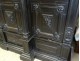 Large wooden castle library window blackened columns Napoleon III nineteenth