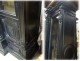 Large wooden castle library window blackened columns Napoleon III nineteenth