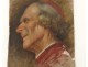 HST little painting portrait prelate Cardinal Francesco Brunery painting XIX