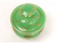 Candy dish covered opaline green gilding Baccarat Napoleon III nineteenth