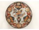 Assiette plat porcelaine imari Japon vase fleurs oiseaux phoenix XIXème