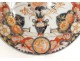 Assiette plat porcelaine imari Japon vase fleurs oiseaux phoenix XIXème