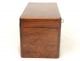 Tea box casket Charles X rosewood antique french nineteenth lemon