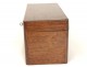 Tea box casket Charles X rosewood antique french nineteenth lemon