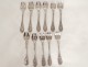 11 oyster forks silver Puiforcat 284gr silver XIXth century