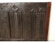 Wooden trunk facade carved woodwork antique french sixteenth century decor