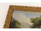 HSC Italy Mountain landscape painting trees painting characters XIX