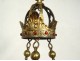 Ormolu chandelier church pilot cloisonné enamel cross Napoleon III 19th