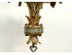 Ormolu chandelier church pilot cloisonné enamel cross Napoleon III 19th