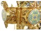 Ormolu chandelier church pilot cloisonné enamel cross Napoleon III 19th