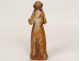 Small sculpture statue Blessed Virgin Mary carved gilt XVIII