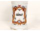 Apothecary jar pharmacy porcelain flowers Cérat nineteenth century Paris