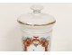 Apothecary jar pharmacy porcelain flowers Cérat nineteenth century Paris