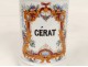 Apothecary jar pharmacy porcelain flowers Cérat nineteenth century Paris