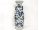 Grand vase porcelaine chinoise blanc-bleu lions chiens Fô Chine XIXè siècle