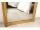 Stuccoed wood mantel mirror golden flowers Ice Napoleon III XIXth century