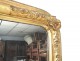 Stuccoed wood mantel mirror golden flowers Ice Napoleon III XIXth century