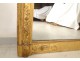 Stuccoed wood mantel mirror golden flowers Ice Napoleon III XIXth century