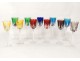 11 Roemers crystal stemware Sèvres France Segovia twentieth color