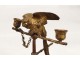 Baguier golden bronze parrot perch nineteenth century