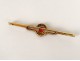 18K solid gold jewel brooch small rubies gold diamond brooch twentieth century