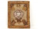 Reliquary paperolle carved gilded frame flowers landscape reliquary 18th