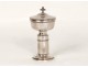 Ciboire chrismatoire malades voyage argent massif ciborium silver XIXème