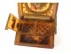 Fly box tortoiseshell inlaid gold flower basket XVIII characters