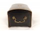 Pearl inlaid jewelry box blackened wood brass Napoleon III nineteenth Tahan