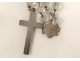 Rosary silver cut glass rosary rosary Christ nineteenth century