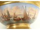 Paris porcelain bowl Cup boats landscapes characters Empire XIX