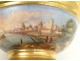 Paris porcelain bowl Cup boats landscapes characters Empire XIX