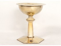 Calice patène argent vermeil croix Minerve rubis antique chalice XXè siècle