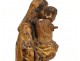 Sculpture Madonna and Child Jesus wooden carved gilded Spanish eighteenth century