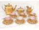 Paris porcelain coffee service brewed cups sugar Napoleon III nineteenth