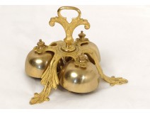 3 bells bell ceremony gilded bronze foliage Church Mass XIX