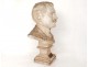 Bust sculpture notable man Henri-Raphaël Moncassin plaster XXth century