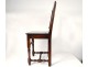 Lorraine french antique chair flesh eighteenth century oak