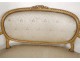 Salon Louis XVI giltwood armchairs bench Napoleon III nineteenth flowers