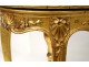 Piano stool Louis XV gilt wood scultpé shells stool Napoleon III nineteenth