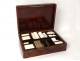 Box box set rosewood brass inlay chips Napoleon III nineteenth