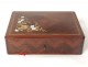 Box box set rosewood brass inlay chips Napoleon III nineteenth